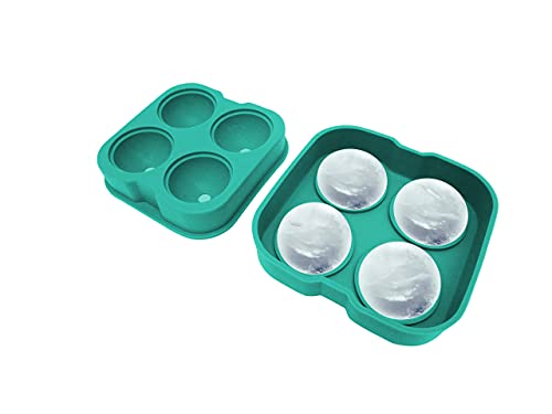 Handy Gourmet Ice Ball Tray - Slow, Long Lasting Melt - TEAL - Large Ice Ball Perfect for Cocktails, Sodas, & More!
